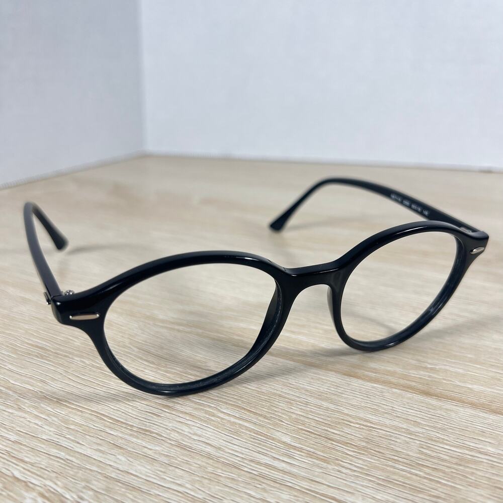 Ray-Ban RB7118 2000 Black Round Eyeglasses Frames Only 50-19-145